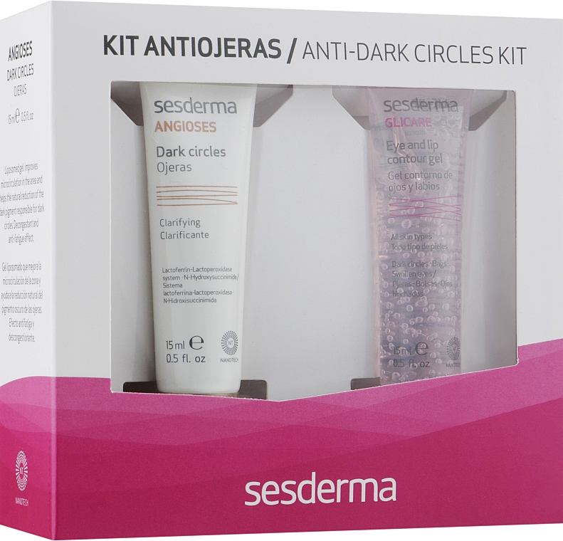 Zestaw - SesDerma Laboratories Kit Antiojeras (eye/gel/15ml/x2) — Zdjęcie N1
