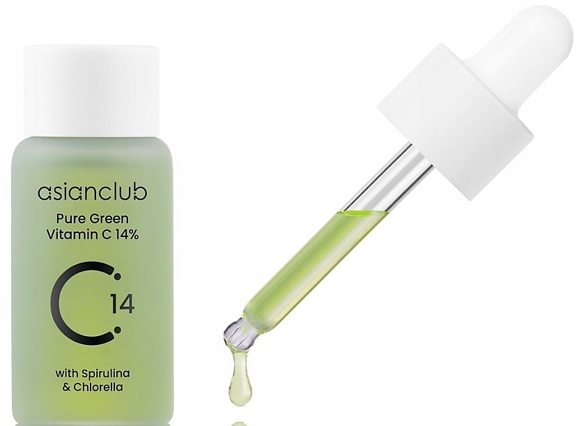 PREZENT! Serum do twarzy z witaminą C - Asianclub Pure Green Vitamin C 14% — Zdjęcie N2