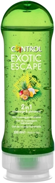 Żel do masażu intymnego o zapachu egzotycznych owoców - Control Exotic Escape 2 In 1 Moisturizing Massage Gel — Zdjęcie N1
