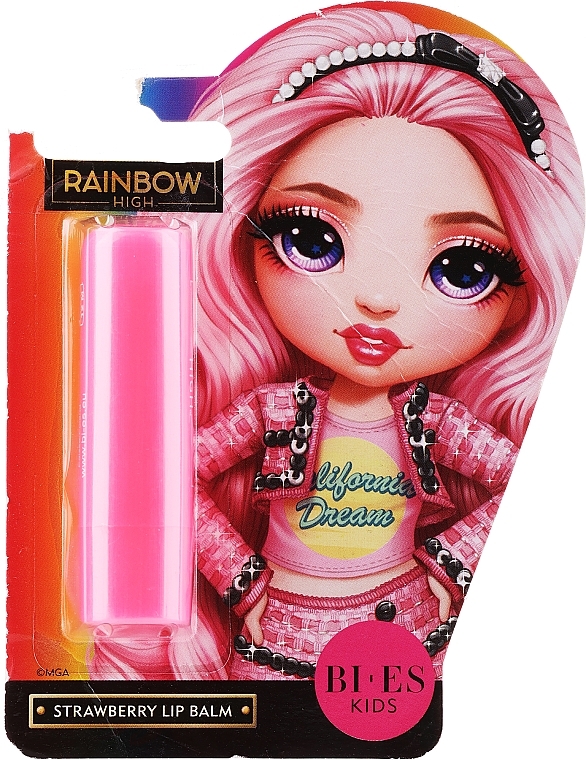 PRZECENA! Balsam do ust - Bi-Es Kids Rainbow High Strawberry Lip Balm * — Zdjęcie N2