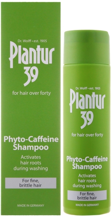 Szampon kofeinowy do włosów cienkich i łamliwych - Plantur 39 Coffein Shampoo