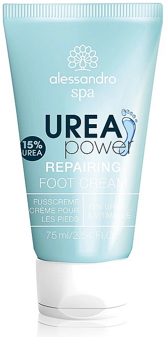 Naprawczy krem do stóp z mocznikiem 15% - Alessandro International Repairing Foot Creme 15% Urea  — Zdjęcie N1