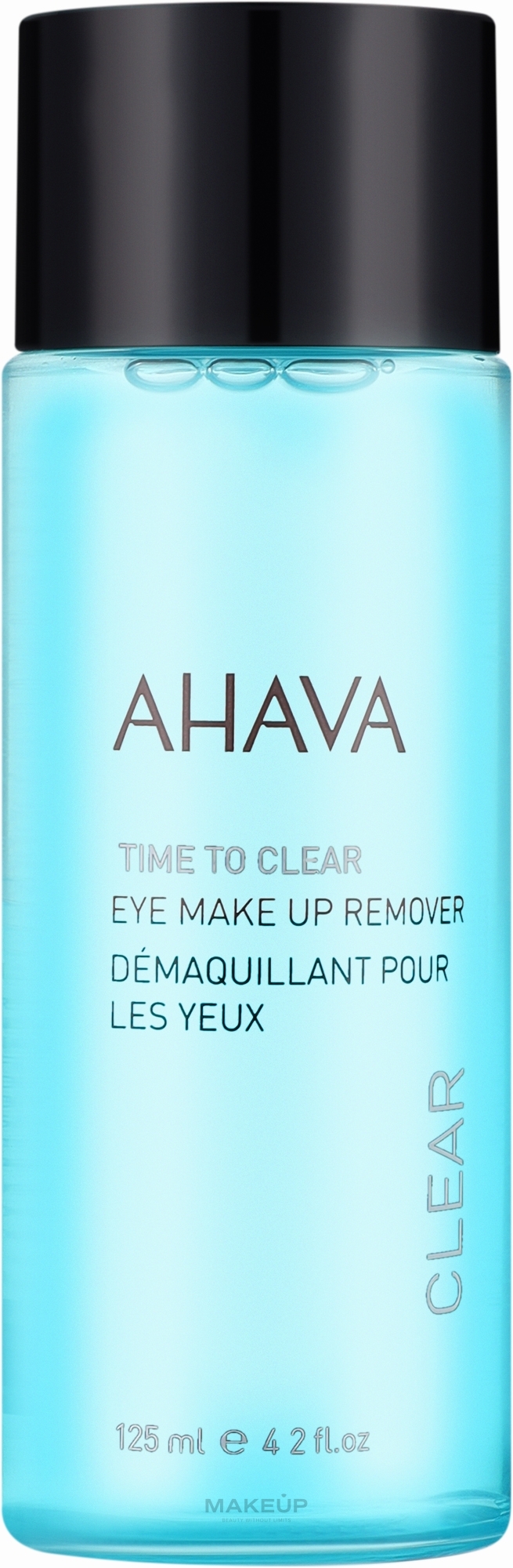 Dwufazowy płyn do demakijażu oczu - Ahava Time To Clear Eye Make Up Remove — Zdjęcie 125 ml