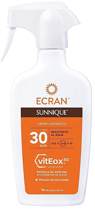 Fluid do ciała - Ecran Sunnique Sport Milk Protect Spray Spf30 — Zdjęcie N1