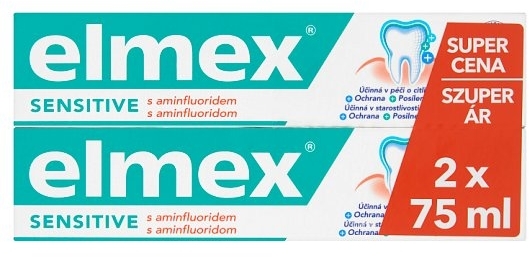 Zestaw - Elmex Sensitive Toothpaste (toothpaste/2x75ml) — Zdjęcie N1