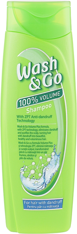 Szampon przeciwłupieżowy z technologią ZPT - Wash&Go Anti-dandruff Shampoo With ZPT Technology