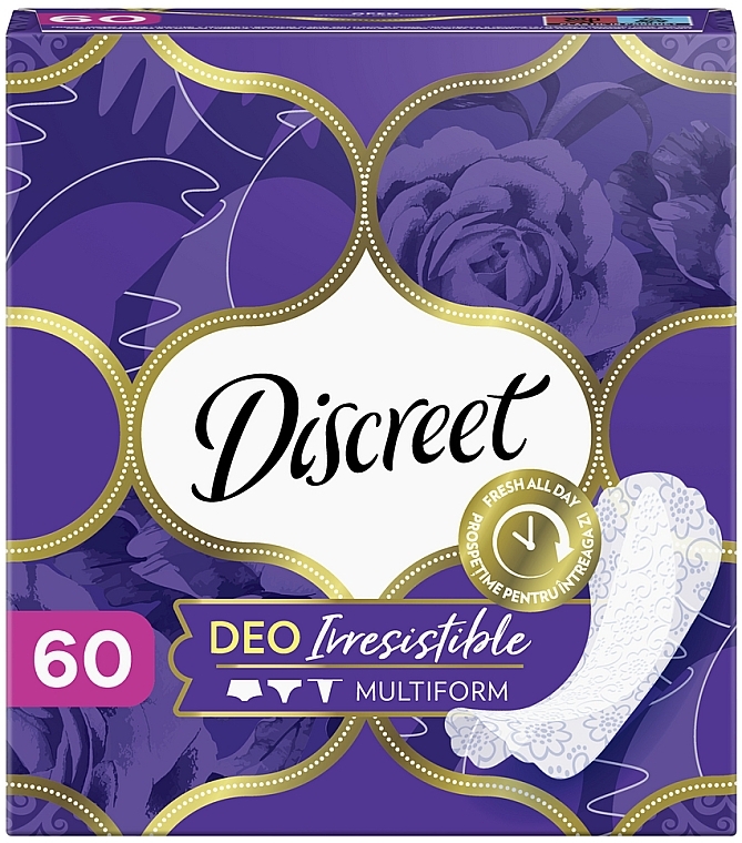 Wkładki higieniczne, 60 szt. - Discreet Deo Irresistible Multiform