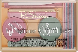 Kup Zestaw - P.Shine (n/paste 8 g + n/puder 5 g + n/pol 5 pcs + n/file 1 pcs + n/acc 1 pcs)