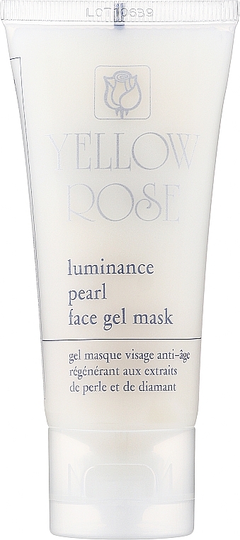 Żelowa maska do twarzy z pudrem diamentowym - Yellow Rose Luminance Pearl Face Gel Mask — Zdjęcie N1