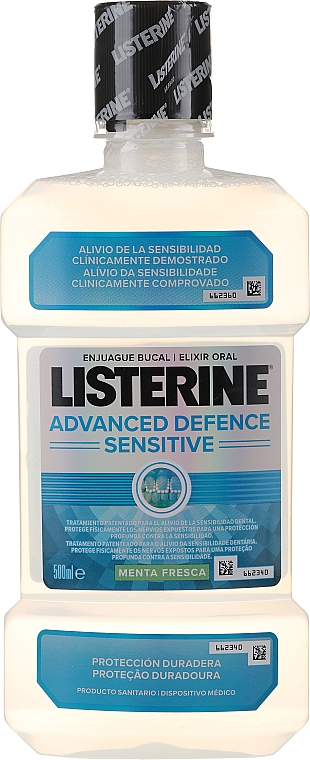 Płyn do płukania jamy ustnej - Listerine Advanced Defence Sensitive — Zdjęcie N1