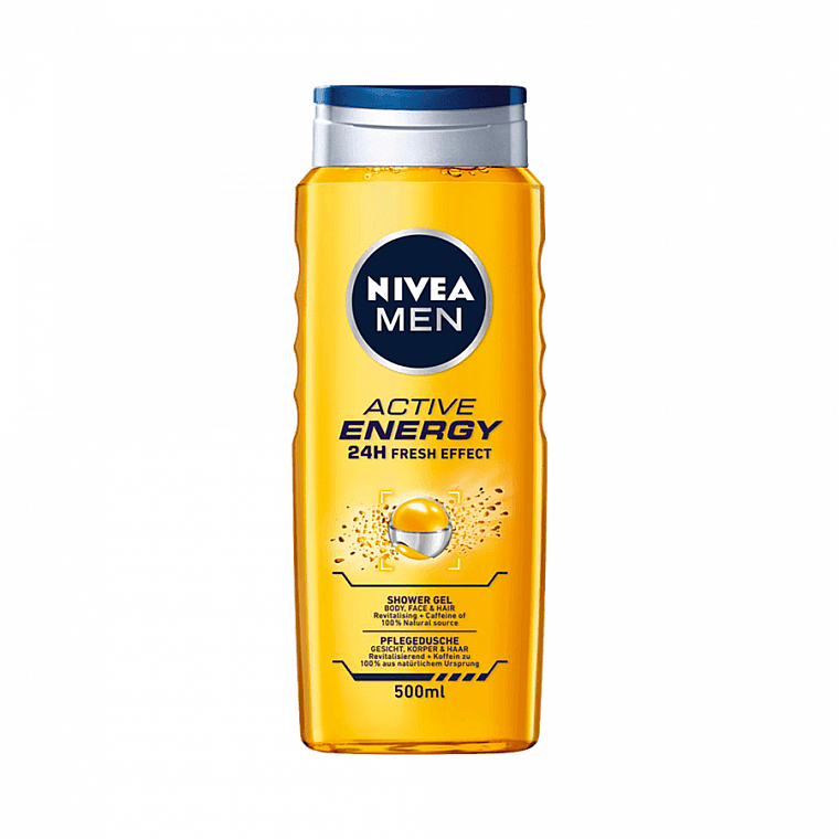 Odświeżający żel pod prysznic - NIVEA MEN Active Energy 24H Fresh Effect — Zdjęcie N2