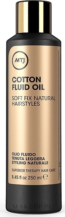 Płyn do stylizacji włosów kręconych - MTJ Cosmetics Superior Therapy Cotton Fluid Oil — Zdjęcie 250 ml