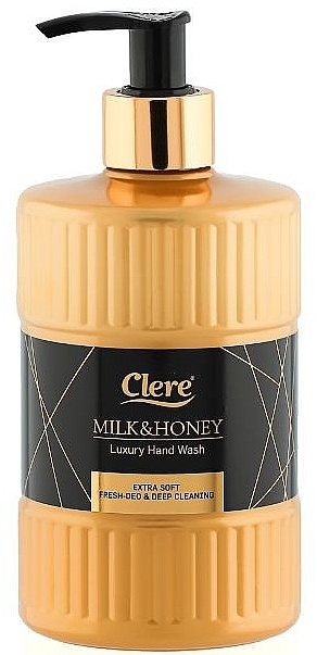 Mydło do rąk w płynie Milk & Honey - Clere Luxury Hand Wash — Zdjęcie N1