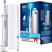 Kup Elektryczna szczoteczka do zębów, z etui, 1 wymienna końcówka - Oral-B Pro 3 3500 White Sensitive Clean