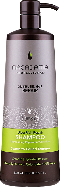 Rewitalizujący szampon do włosów - Macadamia Professional Ultra Rich Repair Shampoo — Zdjęcie N1