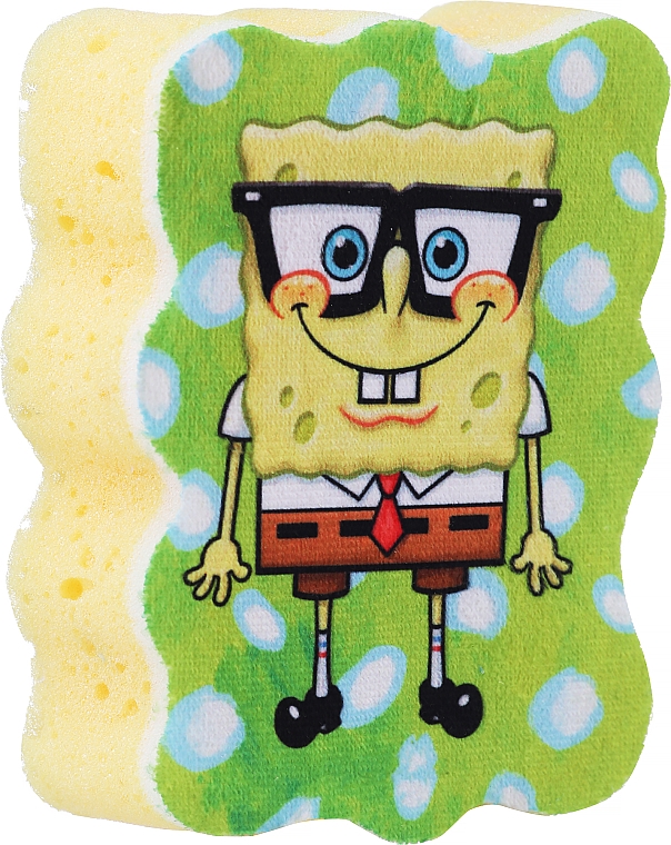 Gąbka kąpielowa dla dzieci, Spongebob, Spongebob w okularach - Suavipiel Sponge Bob Bath Sponge — Zdjęcie N1