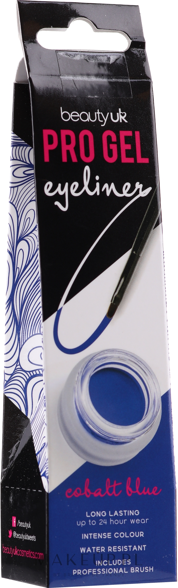 Wodoodporny eyeliner w słoiczku - Beauty UK Pro Gel Eyeliner — Zdjęcie 03 - Cobalt Blue