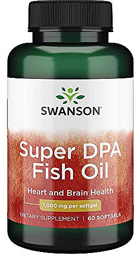 Suplement diety Olej rybny, 60 kapsułek - Swanson Super Dpa Fish Oil — Zdjęcie N1