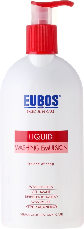 Bezalkaiczna emulsja myjąca do ciała - Eubos Med Basic Skin Care Liquid Washing Emulsion Red — Zdjęcie N5