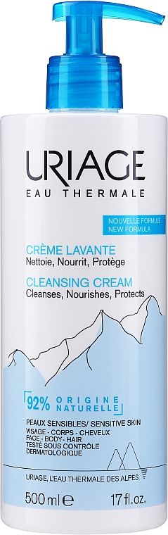 Odżywczy krem oczyszczający bez mydła do skóry wrażliwej - Uriage Crème Lavante Nourishing And Cleansing Cream — Zdjęcie N5