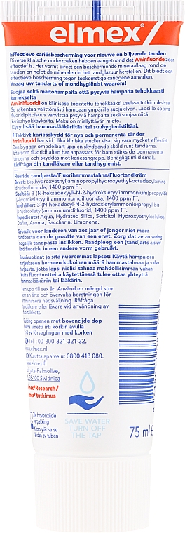 Pasta do zębów dla dzieci, 5-12 lat - Elmex Junior Toothpaste — Zdjęcie N2