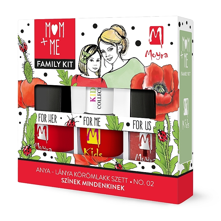 Zestaw - Moyra Mom+Me Family Kit No. 02 (3x7ml) — Zdjęcie N1