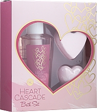 Kup Zestaw - Accentra Heart Cascade Pamper Set (sh/gel/100ml + bath/fizzer/30g + soap/30g)