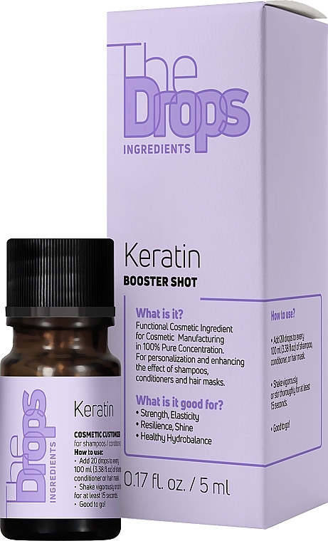 Kompleks na włosy - Pharma Group Laboratories The Drops Keratin Booster Shot — Zdjęcie N3