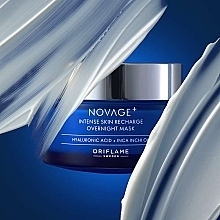 Maseczka na noc do intensywnej regeneracji skóry - Oriflame NovAge+ Intense Skin Recharge Overnight Mask — Zdjęcie N3