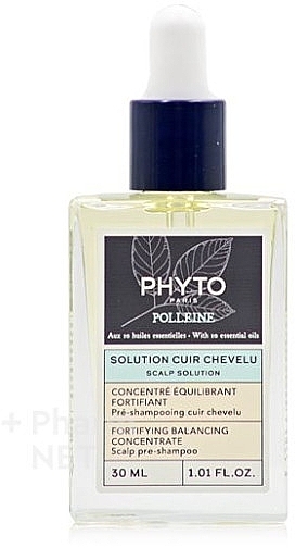 Wzmacniający koncentrat do włosów - Phyto Polleine Scalp Solution Fortifying Balancing Concentrate — Zdjęcie N2