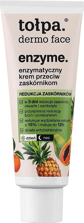 Enzymatyczny krem do twarzy przeciw zaskórnikom - Tołpa Dermo Face Cream