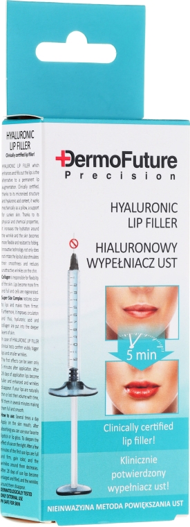 Hialuronowy wypełniacz ust - DermoFuture Precision — Zdjęcie N2