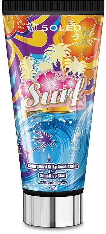 Przyspieszacz do opalania w solarium do skóry wrażliwej - Soleo Surf Colorguard Silky Accelerator — Zdjęcie N1