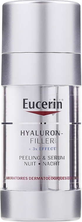 Przeciwzmarszczkowy peeling i serum 2 w 1 na noc - Eucerin Hyaluron-Filler Night Peeling & Serum — Zdjęcie N3