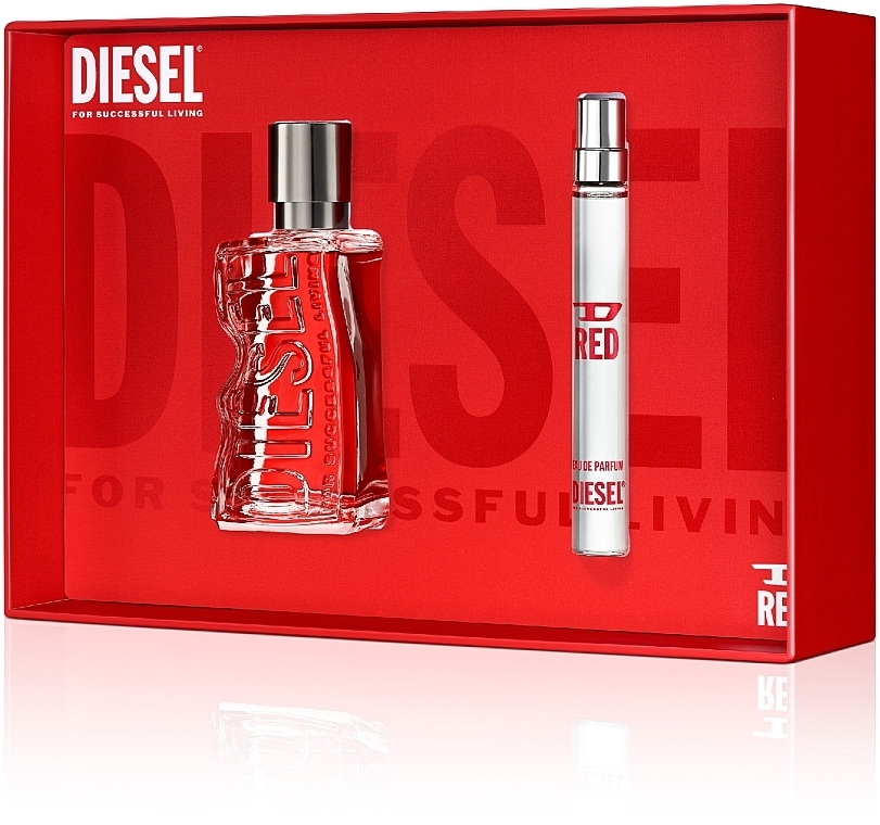 Diesel D Red - Zestaw  (edp/50ml + edp/10ml) — Zdjęcie N2