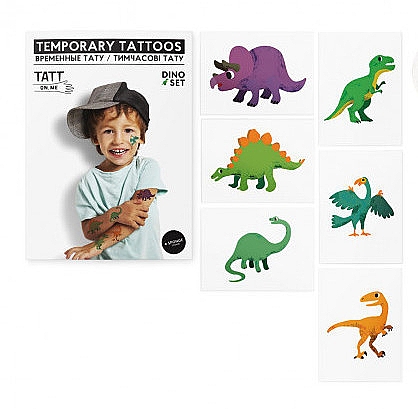 Tatuaż tymczasowy Zwierzęta - TATTon.me Dino Set — Zdjęcie N1