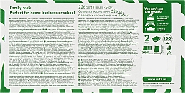 Chusteczki higieniczne, 226 szt., zielono-białe opakowanie - Ruta Megapack — Zdjęcie N2
