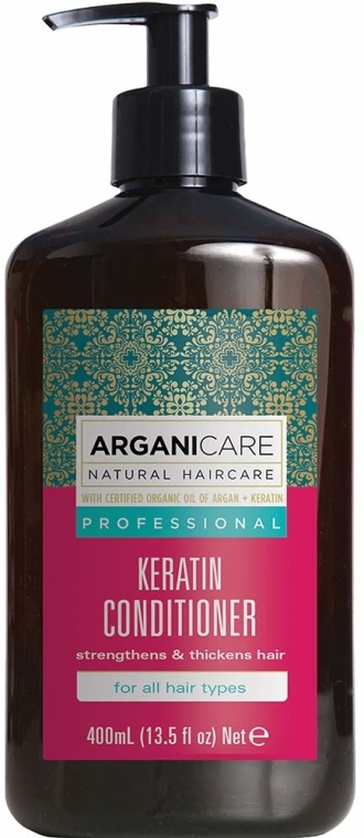 Keratynowa odżywka do wszystkich rodzajów włosów - Arganicare Keratin Conditioner — Zdjęcie N1