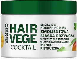 Emolientowa maska odżywcza do włosów Mango i pietruszka - Sessio Hair Vege Cocktail Emollient Nourishing Mask — Zdjęcie N1