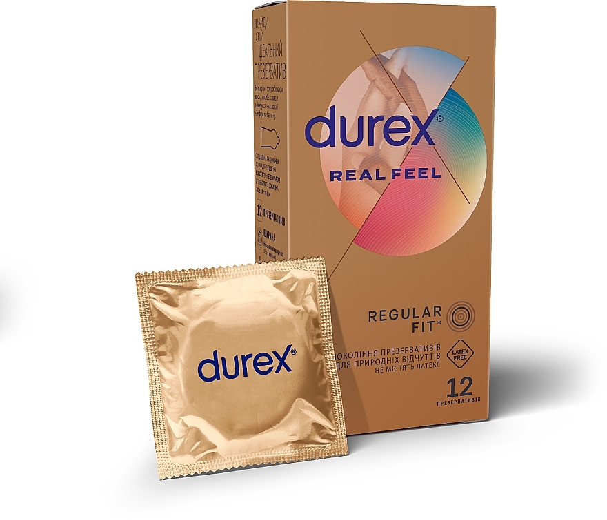 Prezerwatywy, 12szt - Durex Real Feel Condoms