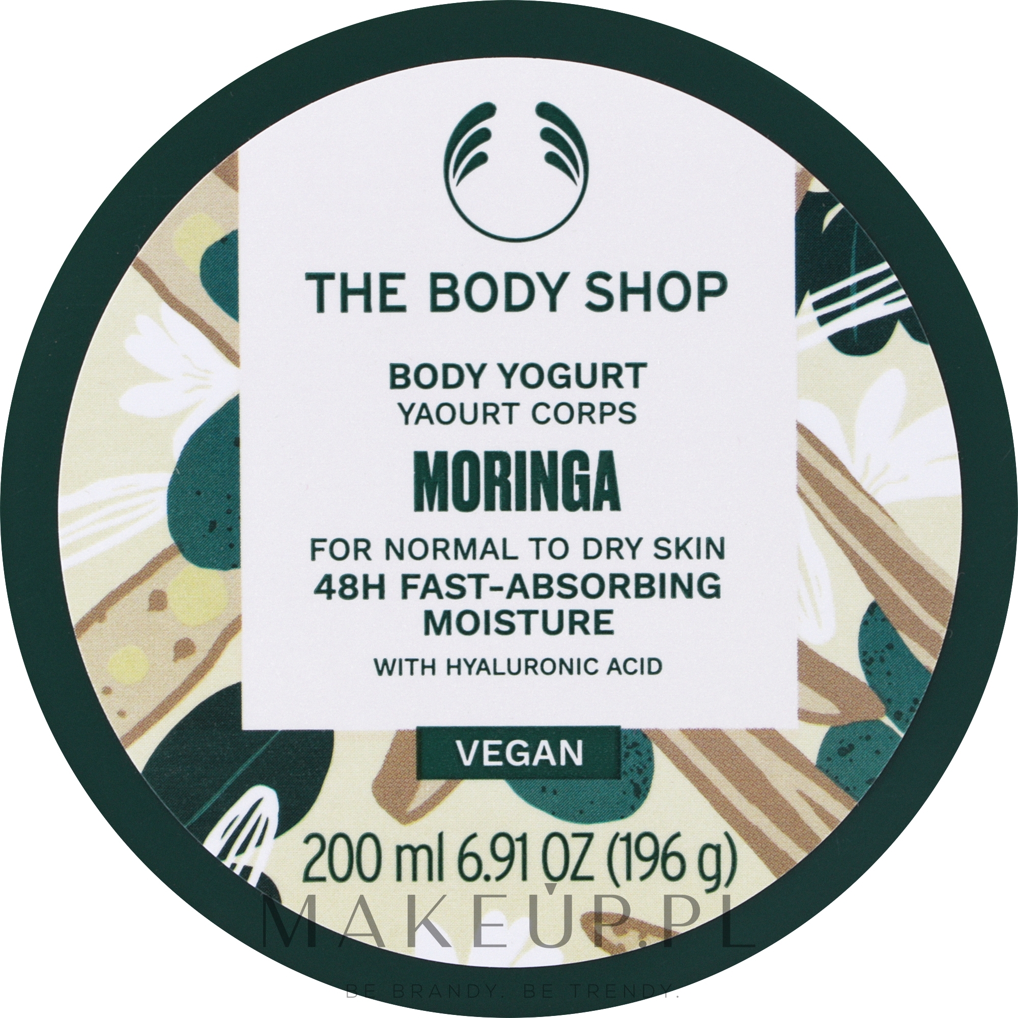 Prebiotyczny jogurt do ciała Boso po mchu - The Body Shop Body Yogurt Moringa  — Zdjęcie 200 ml