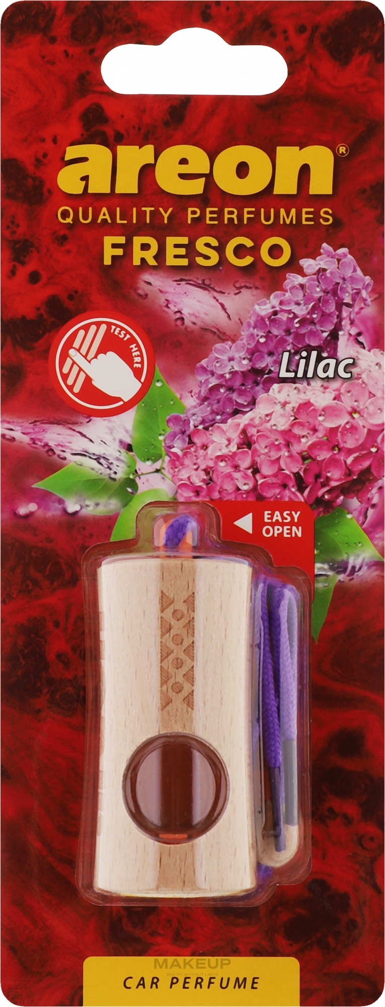 Odświeżacz powietrza do samochodu Lilac - Areon Fresco New Lilac Car Perfume — Zdjęcie 4 ml