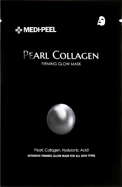 Tkankowa maska do twarzy z kolagenem perłowym - Medi-Peel Pearl Collagen Firming Glow Mask
