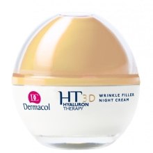 Krem do twarzy na noc z kwasem hialuronowym - Dermacol Hyaluron Therapy 3D Wrinkle Night Filler Cream — Zdjęcie N2
