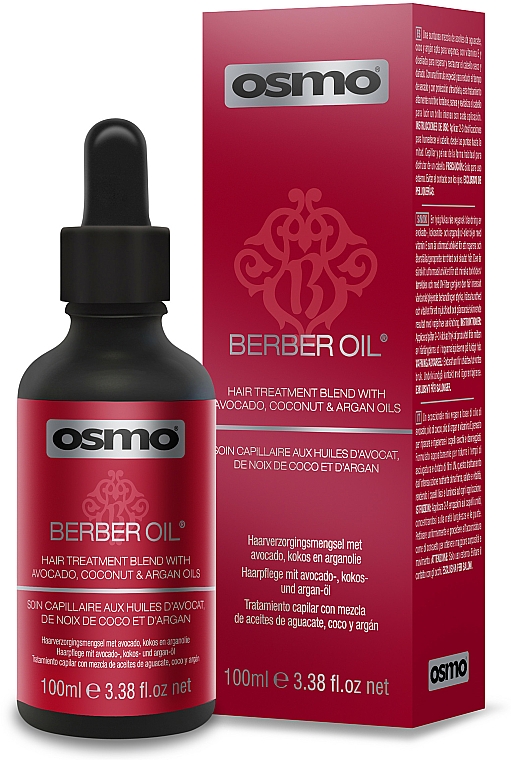 Olejek do włosów z olejami awokado, kokosowym i arganowym - Osmo Berber Oil — Zdjęcie N1