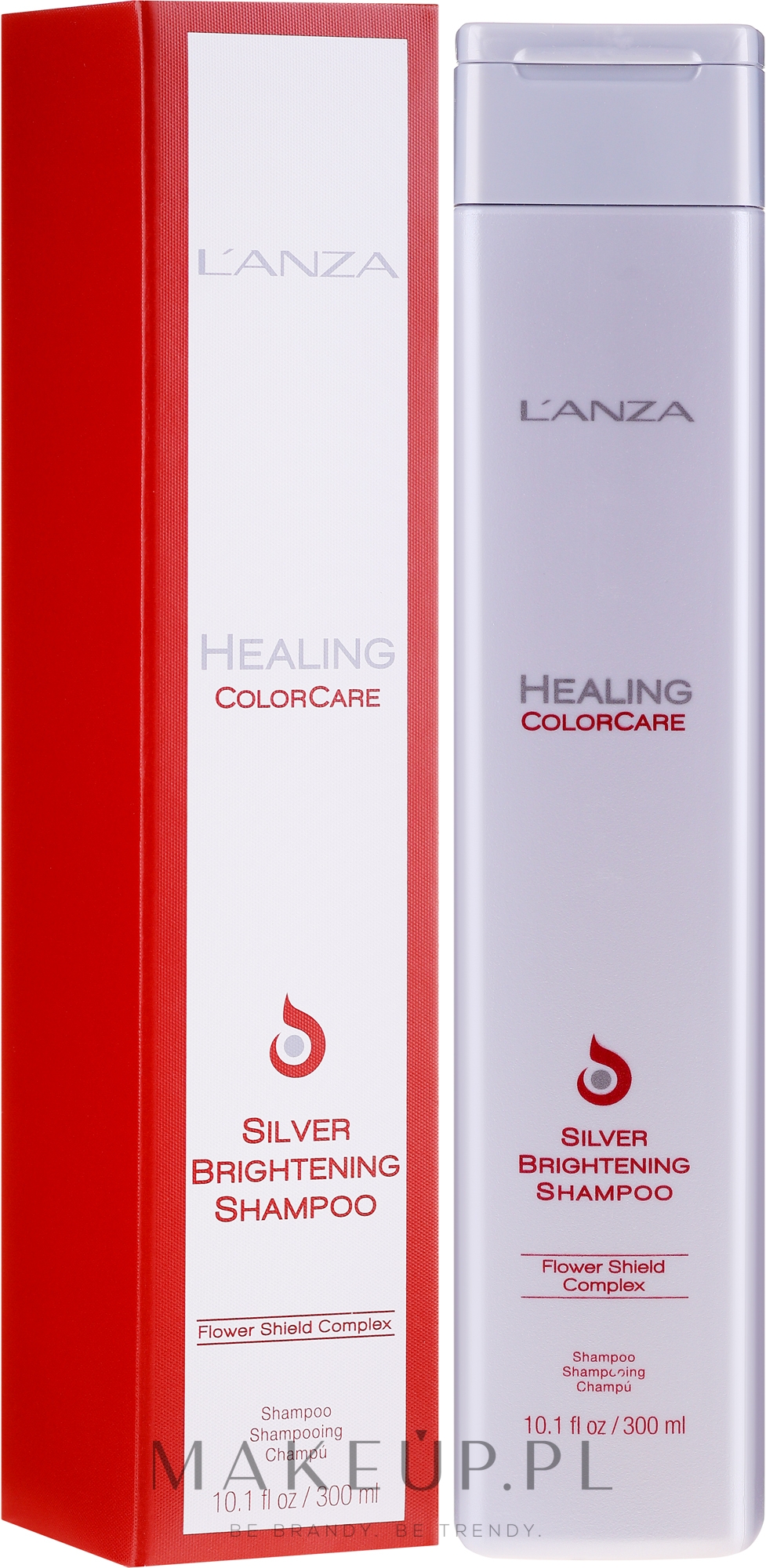 Szampon eliminujący żółte refleksy - L'anza Healing ColorCare Silver Brightening Shampoo — Zdjęcie 300 ml