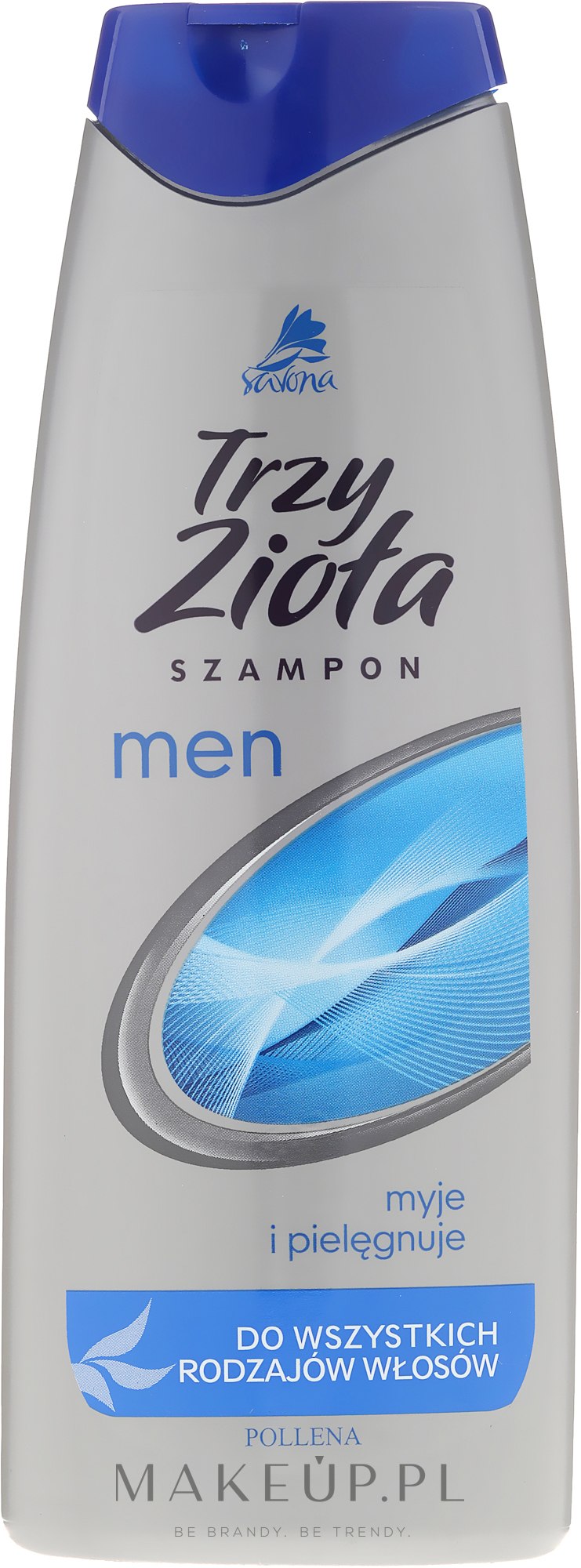 Szampon do wszystkich rodzajów włosów dla mężczyzn Trzy zioła - Pollena Savona Men — Zdjęcie 250 ml