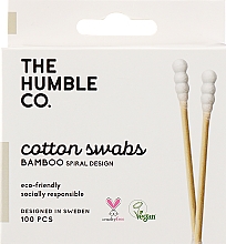 Kup Patyczki bambusowe, spiralne, białe - The Humble Co. Cotton Swabs Spiral Tip