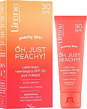 Lekki krem nawilżający pod makijaż Oh, Just Peachy! SPF 30 - Lirene Light Spf 30 Moisturizing Cream Under Make-Up — Zdjęcie N2