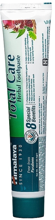 Pasta do zębów - Himalaya Herbals Total Care Herbal Toothpaste — Zdjęcie N1